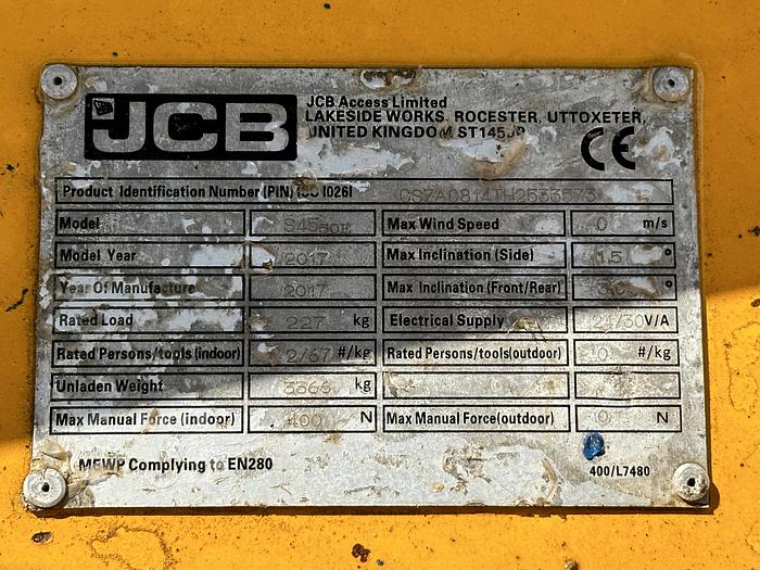 Used JCB S4550E 2018