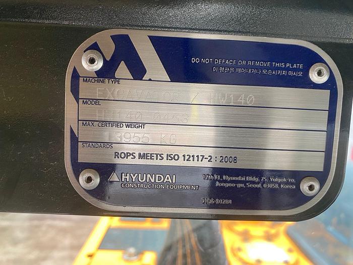 Used HYUNDAI HW140 2019