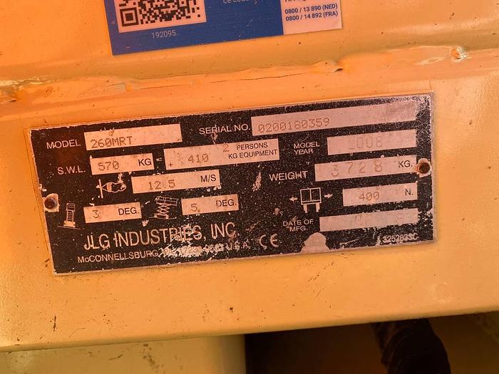 Used JLG 260 MRT 2008