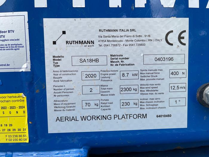 Used Bluelift SA18HB 2020