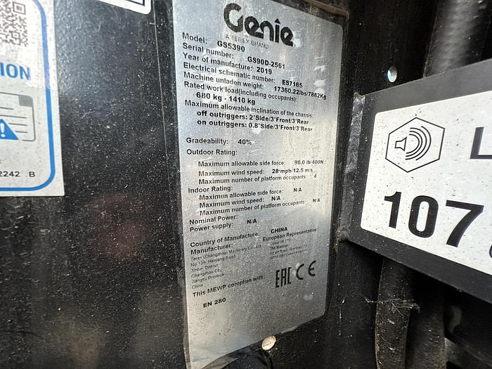 Used GENIE GS5390RT 2019