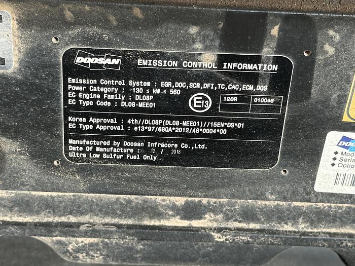 Used Doosan DX340LC-5 2019