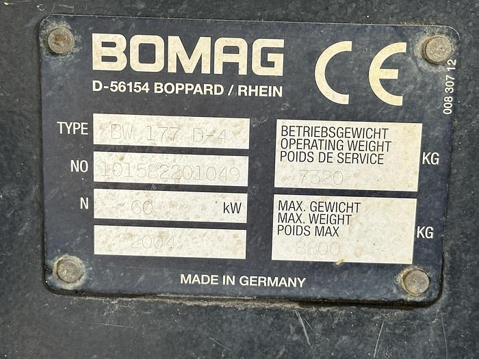 Used BOMAG BW177D-4 2004