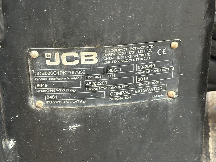 Used JCB 86C-1 2019