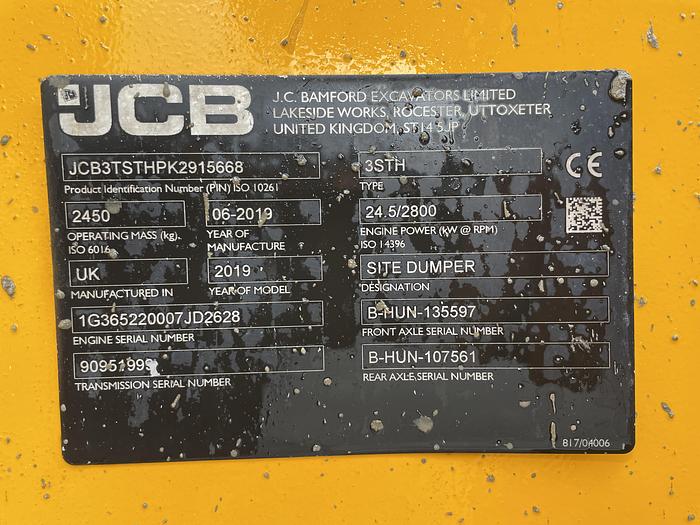 Used 3425 JCB 3STH 2019 