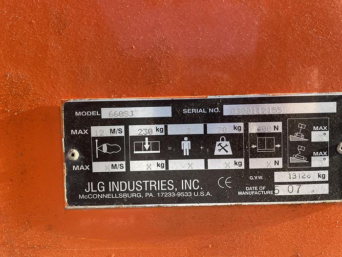 Used JLG 660SJ 2007