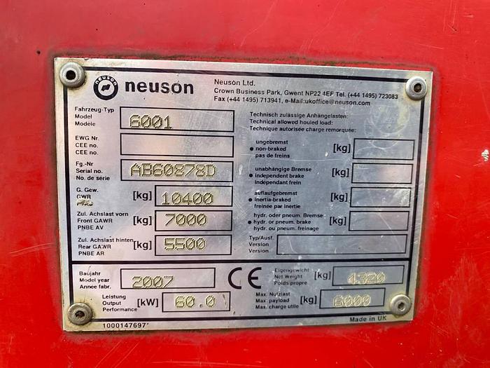 Used Neuson 6001