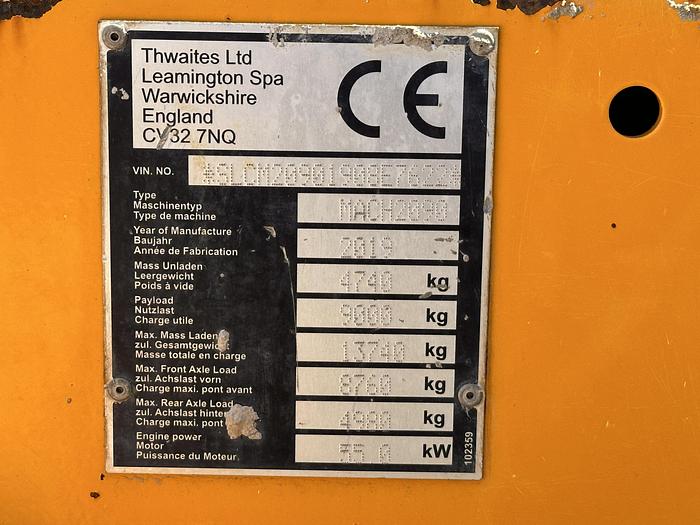 Used Thwaites 9T 2019
