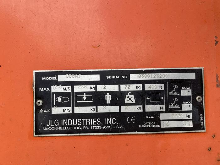 Used 2007 JLG 800 AJ