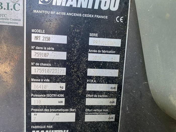 Used Manitou MRT 2150 2010 Privilege