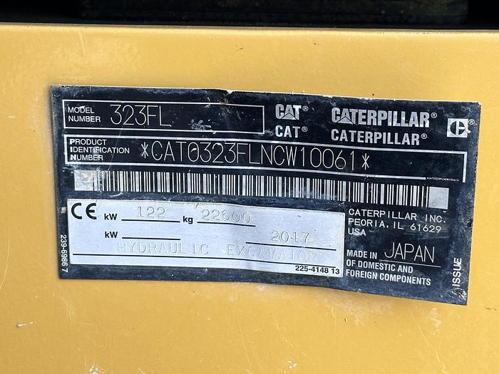 Used CAT 323FL 2017