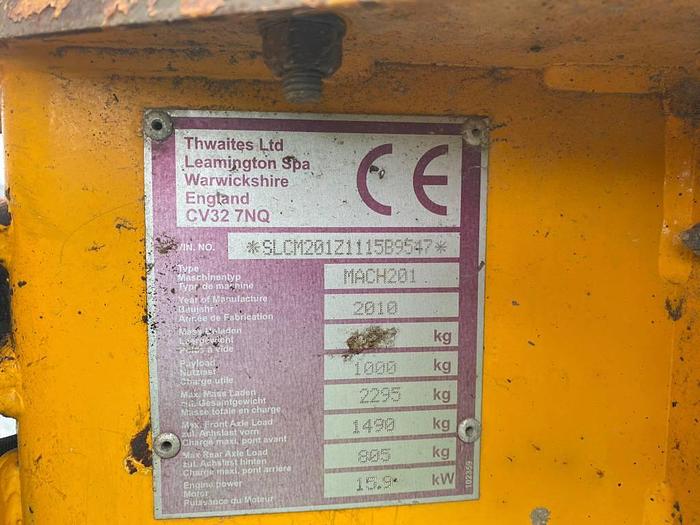 Used Thwaites 1T 2010