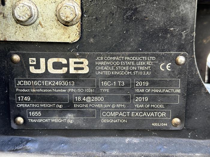 Used JCB 16C1 2019
