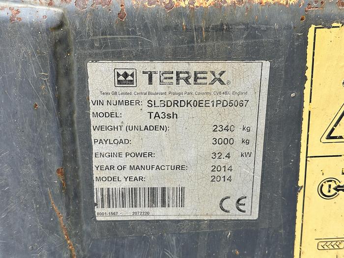 Used TEREX TA3SH 2014