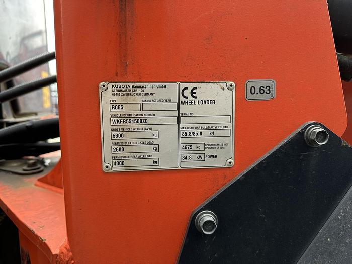 Used Kubota R065 2018