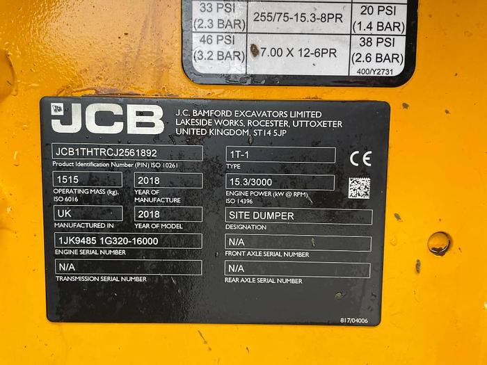 Used JCB 1 THT 2018