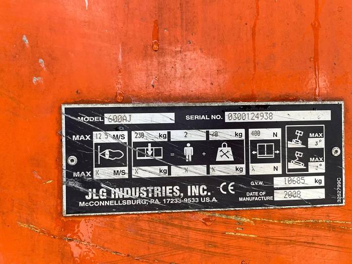 Used JLG 600AJ 2008