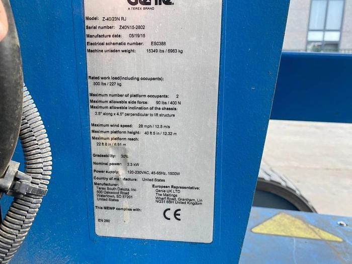 Used Genie Z 40/23 N RJ