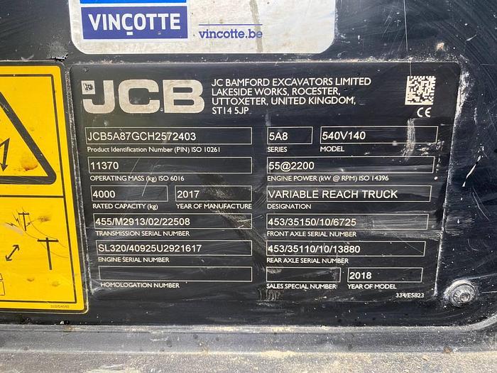 Used JCB 540-140