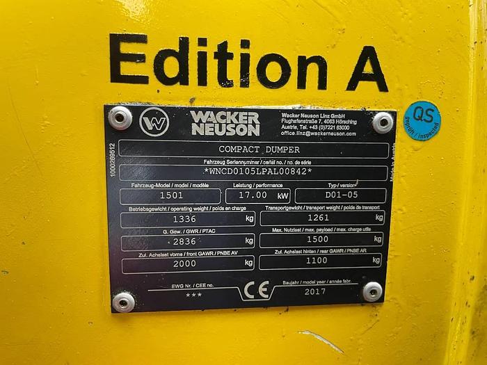 Used Wacker Neuson 1501 2017