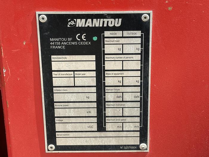 Used Manitou 170AETJ-L 2018