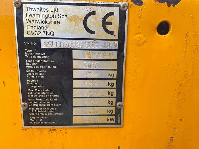 Used Thwaites 9T 2018