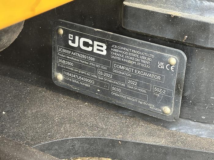 Used JCB 50Z-2 2022
