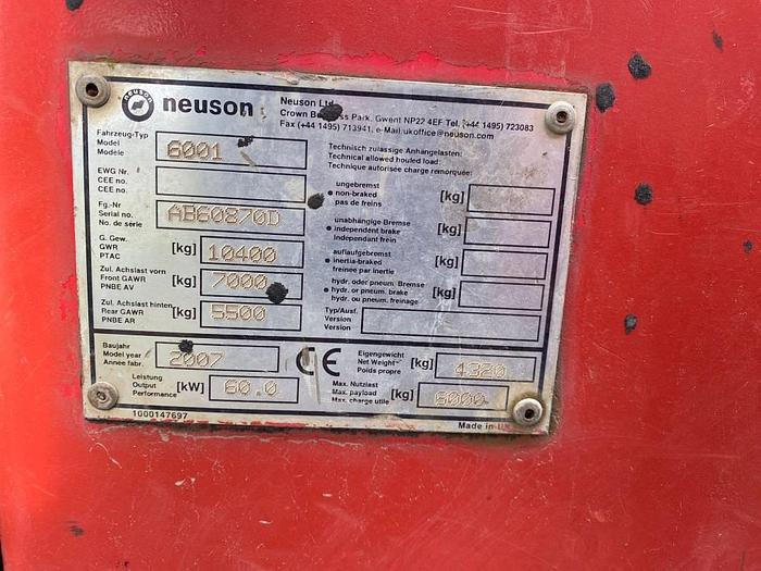 Used Neuson 6001