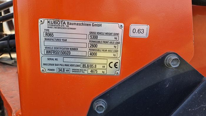 Used Kubota R065 2018