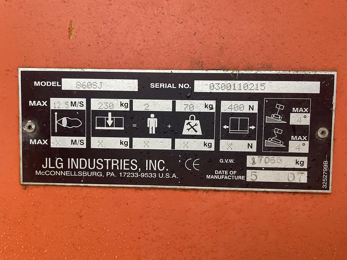 Used JLG 860Sj 2007
