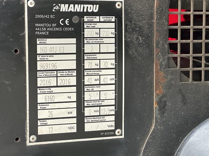 Used Manitou 160ATJ 2016