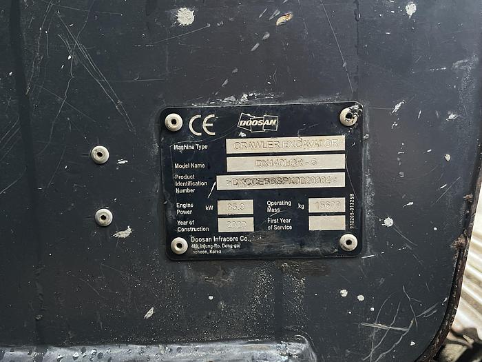 Used Doosan DX140LCR-5 2020