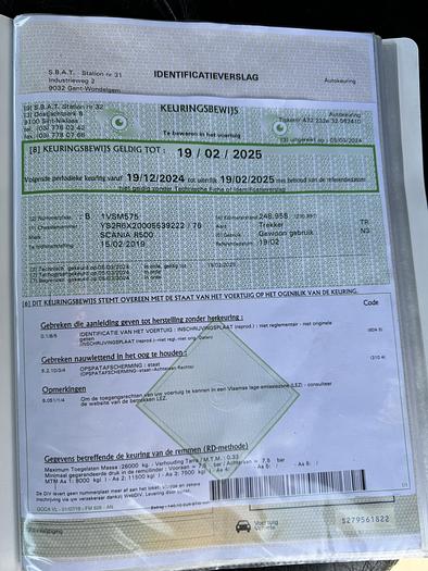 Used 2018 Scania R500 6x2