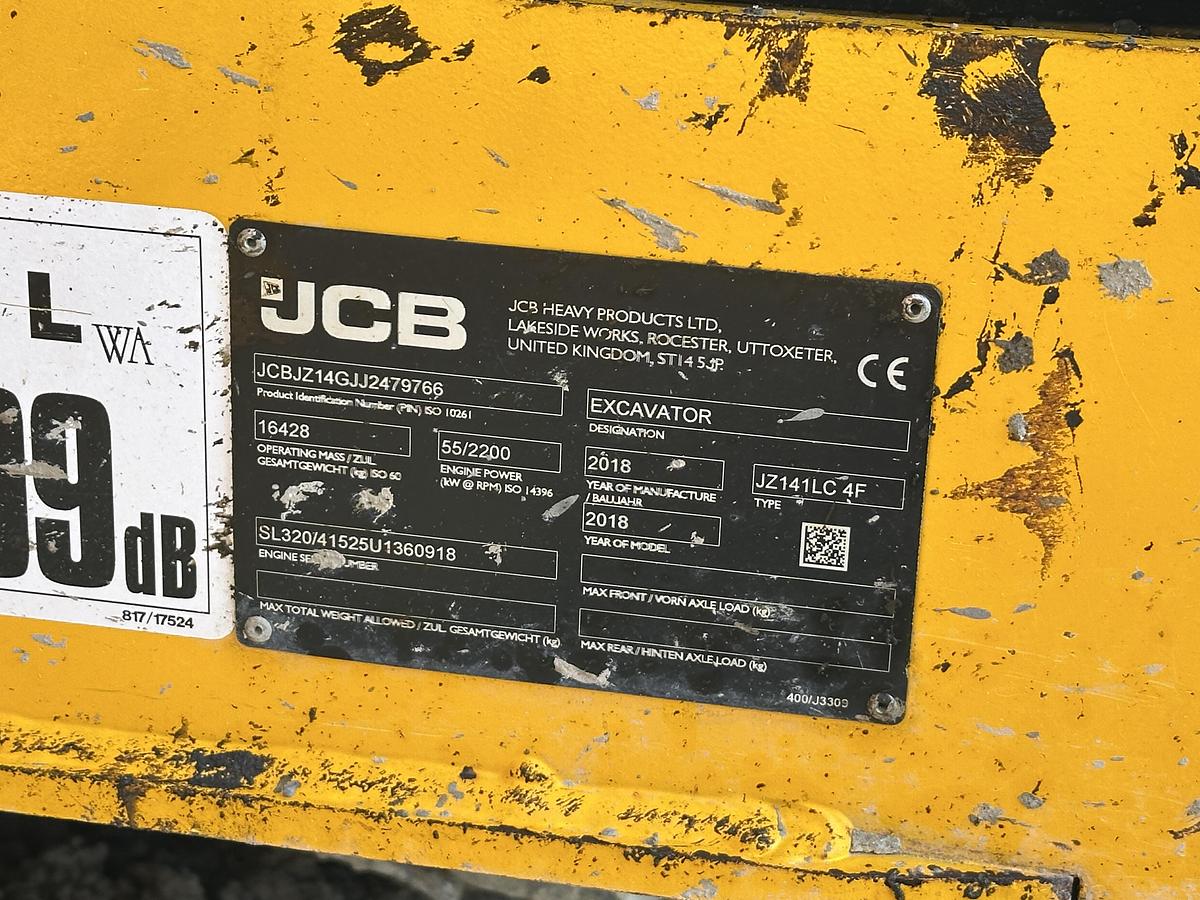 Used JCB JZ141LC 2018