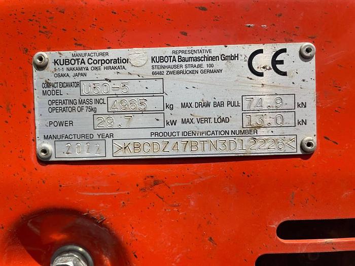 Used Kubota U50-5