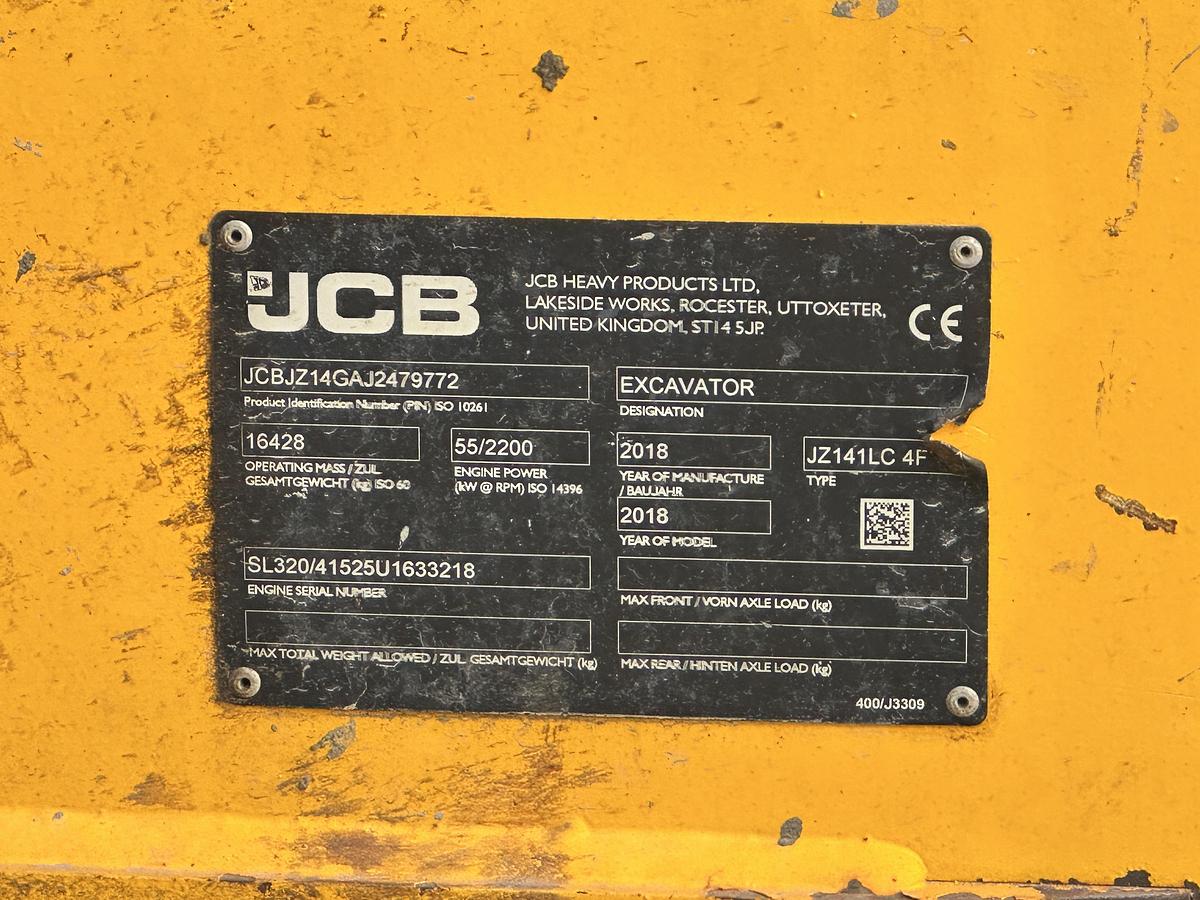 Used JCB JZ141LC 2018