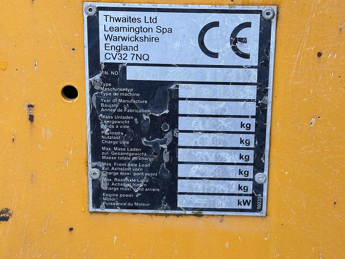 Used Thwaites 6T 2017