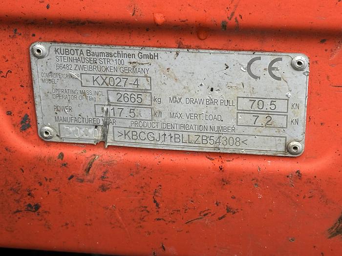 Used Kubota KX027-4 2020