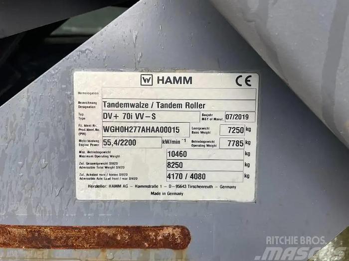 Used 2019 Hamm DV 70i-S