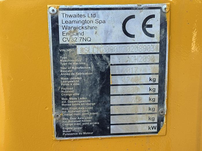 Used Thwaites 9T 2017