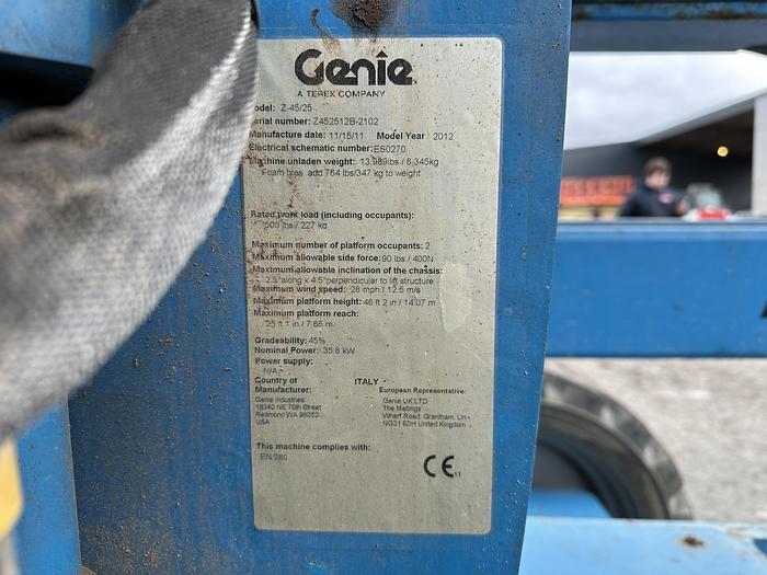 Used Genie Z45-25 2012
