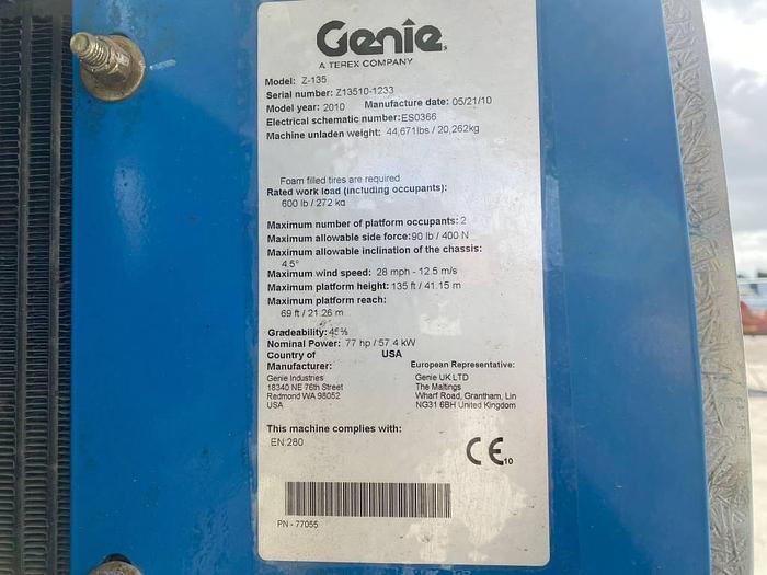 Used Genie Z 135/70