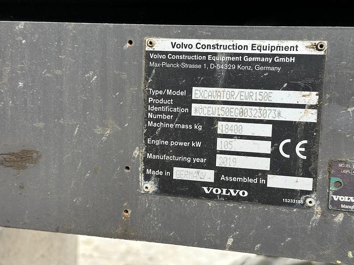 Used Volvo EWR150E 2019