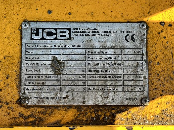 Used JCB S4550E 2018