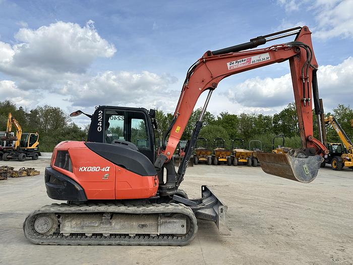 Used KUBOTA KX080-4A 2017