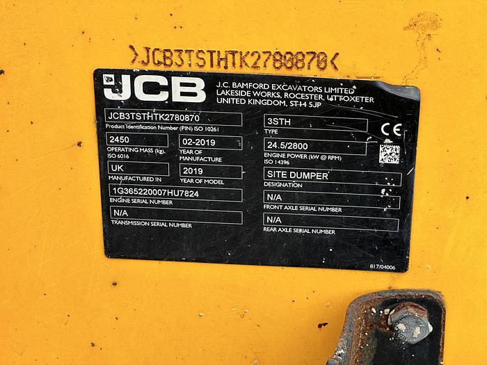 Used JCB 3STH 2019