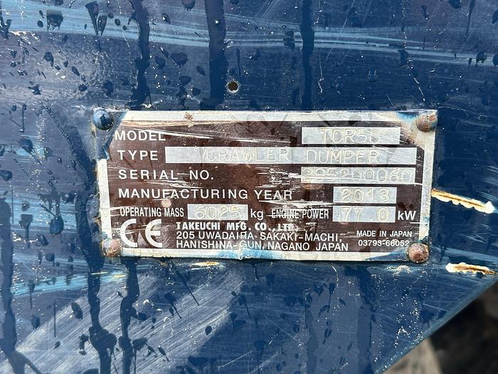Used Takeuchi TCR50 2013