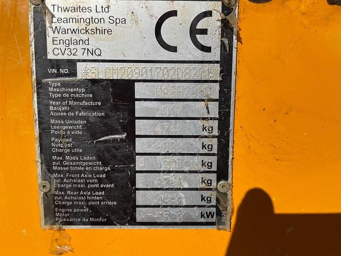 Used Thwaites 9T 2017