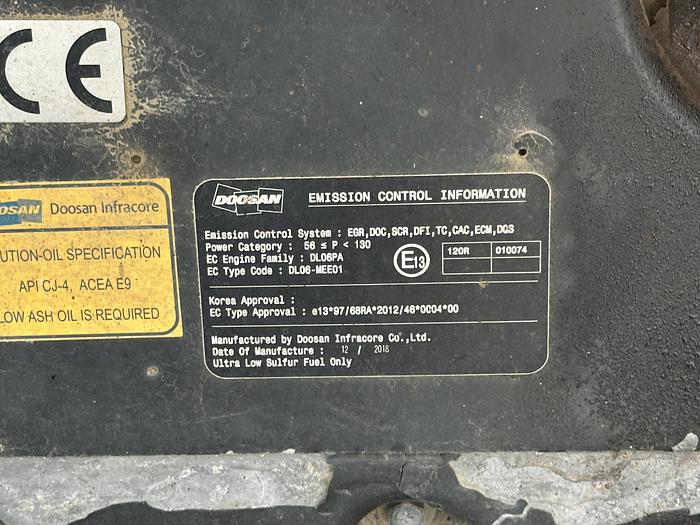 Used Doosan DX225LC-5 2019