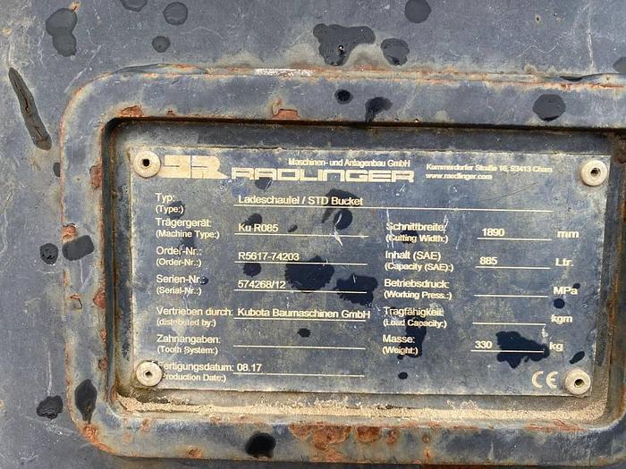 Used Kubota R 065 2017
